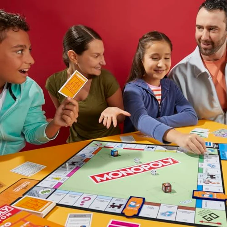 Hasbro Gaming Monopoly Erweiterung Prison, Regeln für Gefängnisfelder angepasst, verkürzt die Spieldauer um die Hälfte – Bild 5