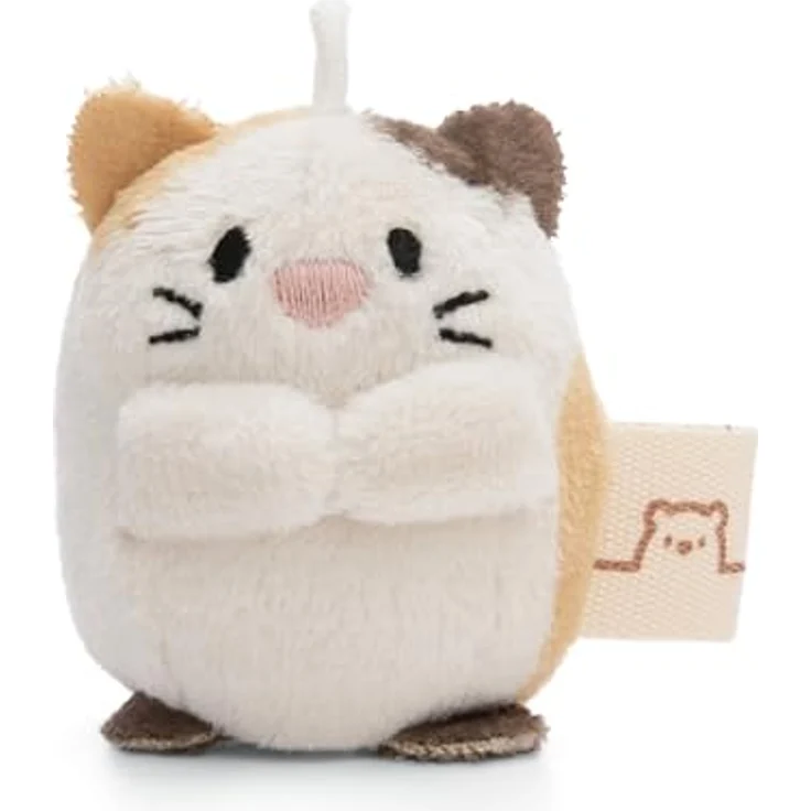 NICI MYMOCHI Katze Angy beige gefleckt, 5cm, weiches Plüsch-Kuscheltier mit Loop zum Anhängen, ideales Geschenk für Kinder & Erwachsene – Bild 1