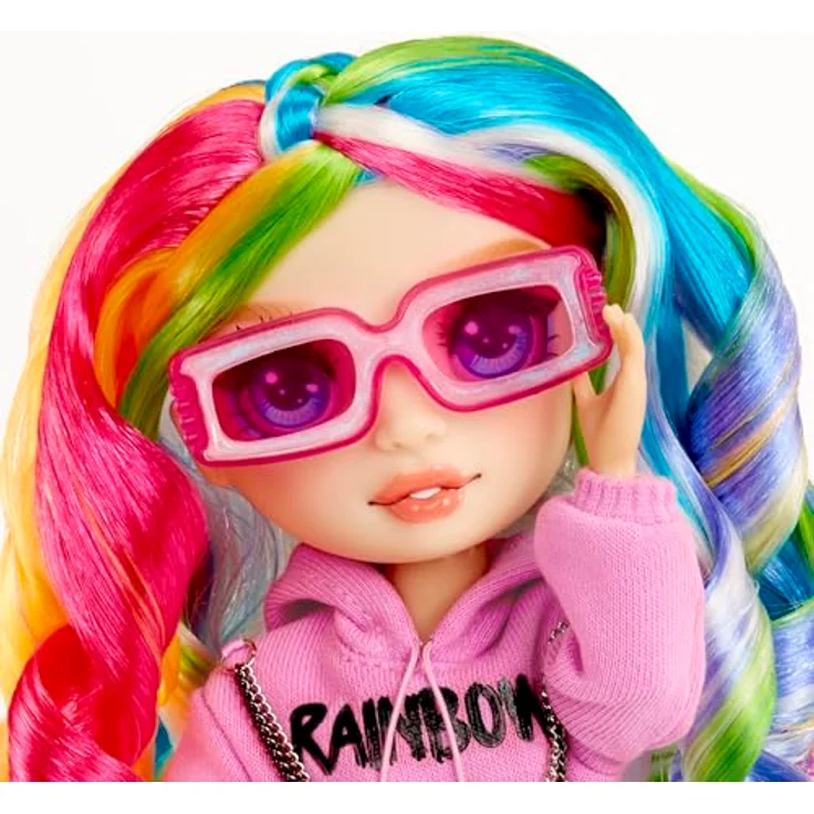 Rainbow High Anziehpuppe Creative Crystals Fashion Doll Amaya, Kristalllook Outfit mit Zubehör und DIY Kristallring – Bild 5
