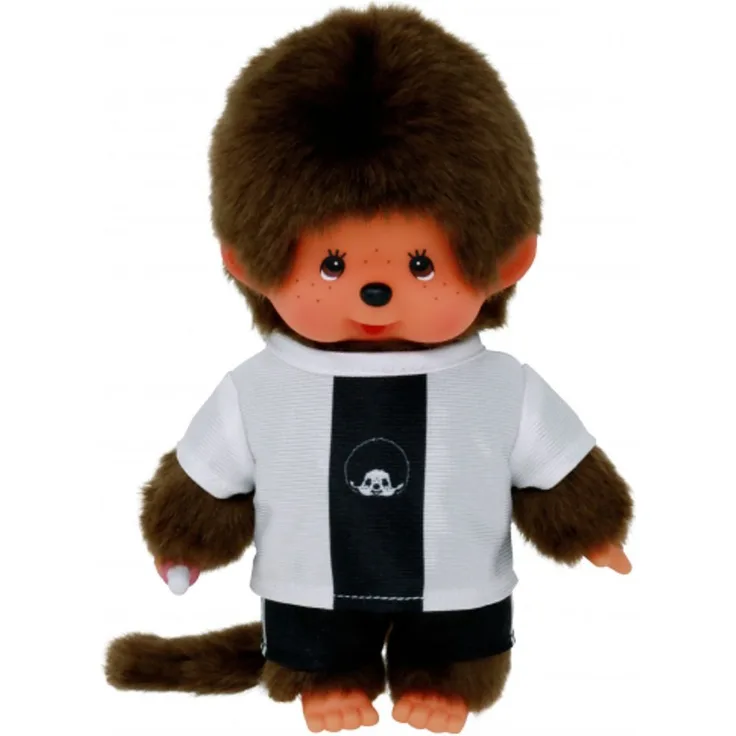 Monchhichi Plüschfigur Junge im Fußball-Trikot 20 cm EM-Fußball Edition