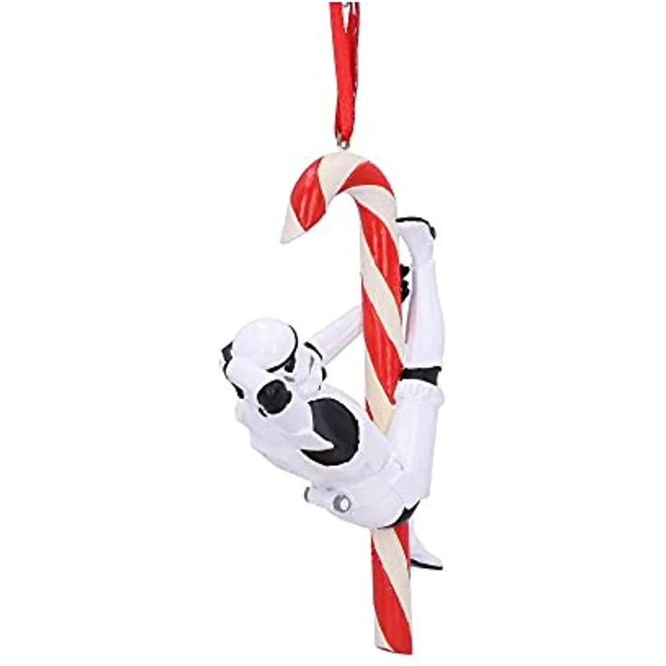 Nemesis Now Original Stormtrooper Christbaumanhänger, 12 cm, handbemalt mit Candy Cane Design – Bild 4