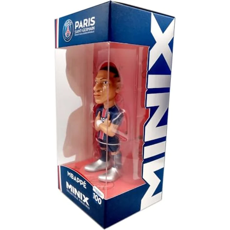 MINIX Minix - Fußball Figur: Club PSG - Kylian Mbappé, 12 cm, aus Vinyl – Bild 5