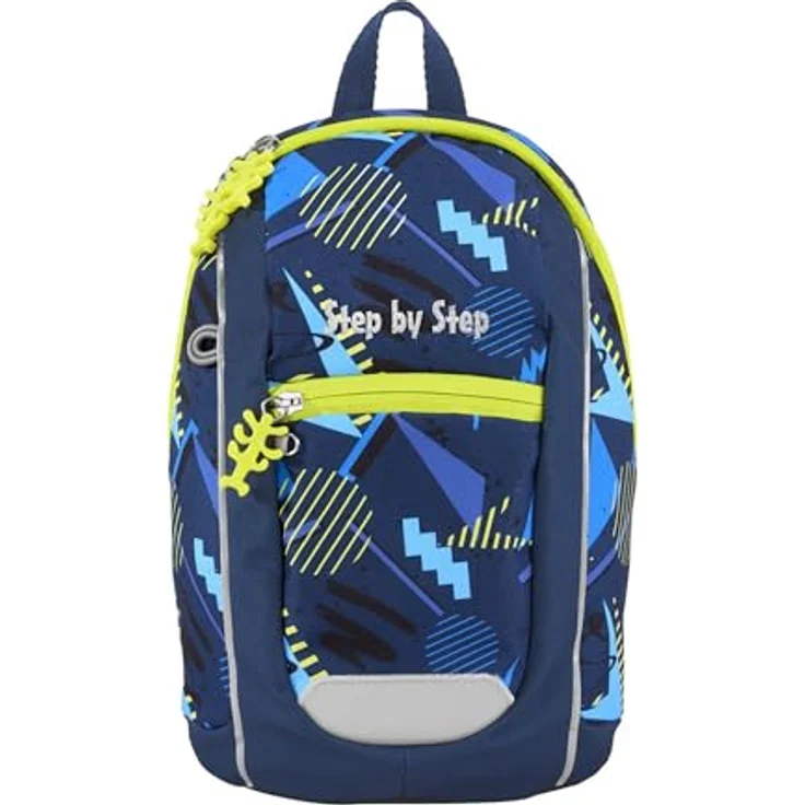 Step by Step Rucksack-Set KIGA Mini „Bagger Bobby“, blau-gelb, ergonomischer Rucksack mit höhenverstellbaren Brustgurt für Jungen 6l, ab 12 M+ – Bild 5