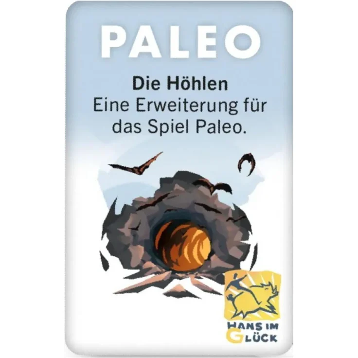Hans im Glück Paleo Erweiterung Die Höhlen, Familienspiel Strategiespiel für 1-4 Spieler, neu herausfordernder Schwierigkeitsgrad, nur mit Grundspiel spielbar