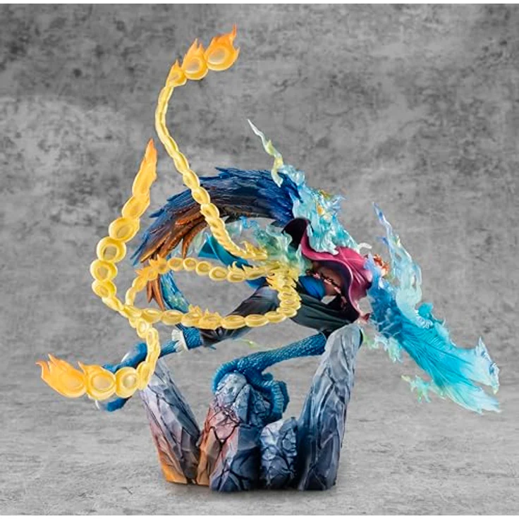 Megahouse One Piece P.O.P MAS Maximum PVC Statue Marco the Phoenix, 32 cm, detailreiche Figur für Sammler, präsentiert in Fensterbox – Bild 4