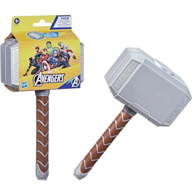 AVENGERS Marvel Thor Battle Hammer, weiches Schaumstoff-Spielzeug für Kinder ab 5 Jahren, Mjölnir-Design für sicheres Superheldenspiel – Bild 1