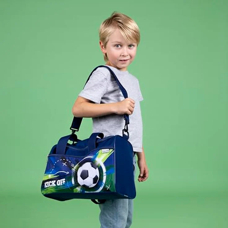 Scooli Sporttasche, 35 cm Kindersporttasche aus 100% Polyester, blau – Bild 4