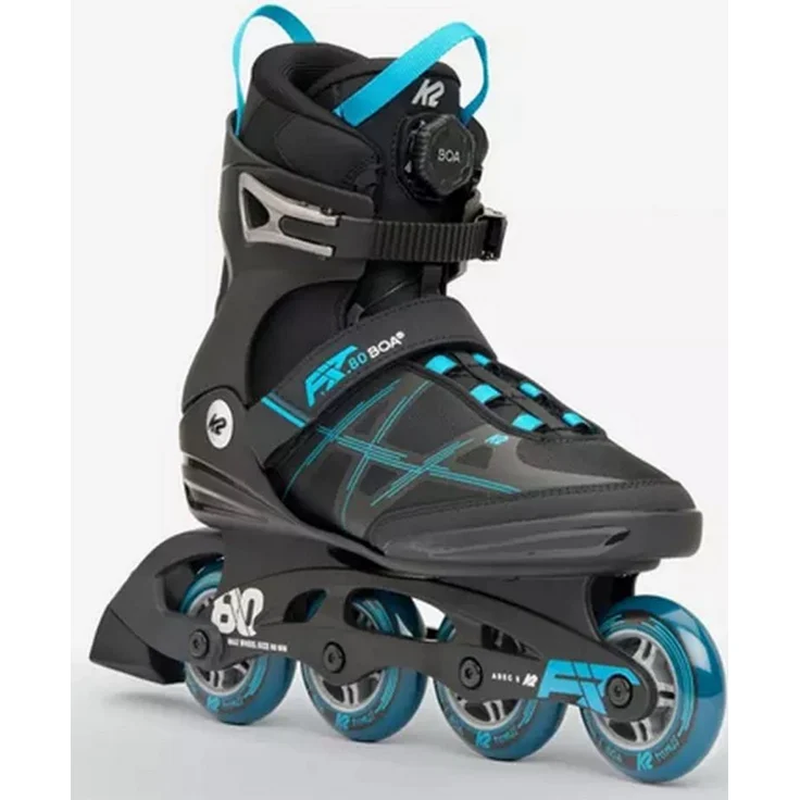 K2 Inlineskates K2 F.I.T. 80 Boa Herren Inline Skates Inliner black blue mit Boa® Verschlusssystem und Tec Composite Rahmen – Bild 1