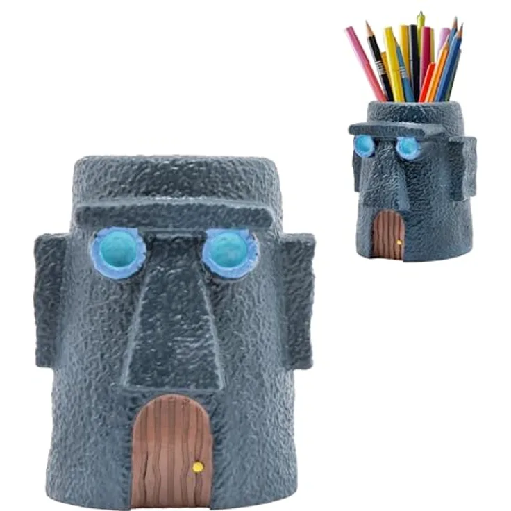 Blue Sky Studios SpongeBob Schwammkopf Stifteköcher Tiki House, 4,41 Zoll Caddy für Schreibutensilien