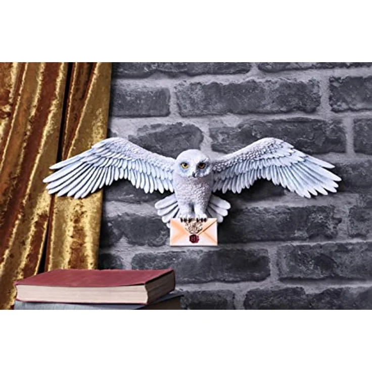 Nemesis Now Harry Potter Hedwig Wandschild, 45 cm, handbemalt aus feinstem Harz – Bild 2