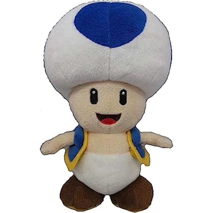 Nintendo Toad, Plüschfigur, blau, 20 cm – Bild 3