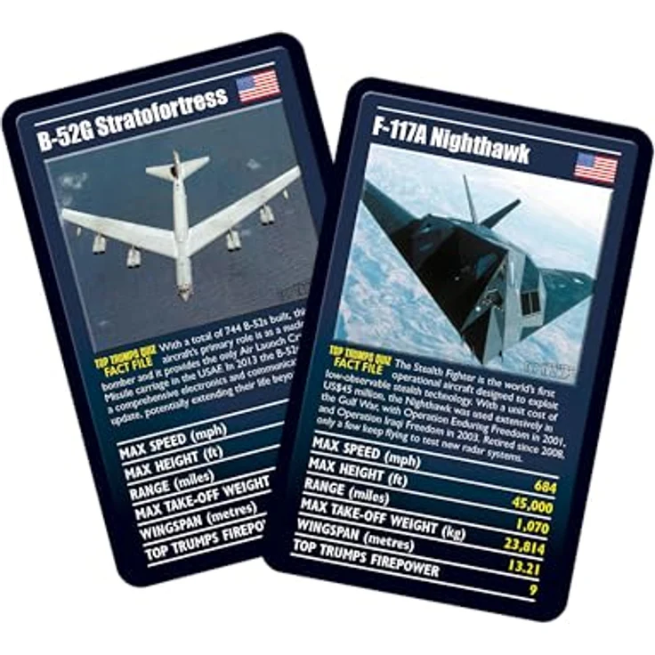 Top Trumps Ultimate Military Jets Kartenspiel – Bild 4