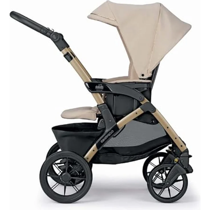 Cam il mondo del bambino 2in1 Kombi-Kinderwagen Dinamico Smart, vielseitig mit 4-fach verstellbarer Rückenlehne und geräumiger Babyschale, inkl. Zubehör, mehrere Farben verfügbar – Bild 4
