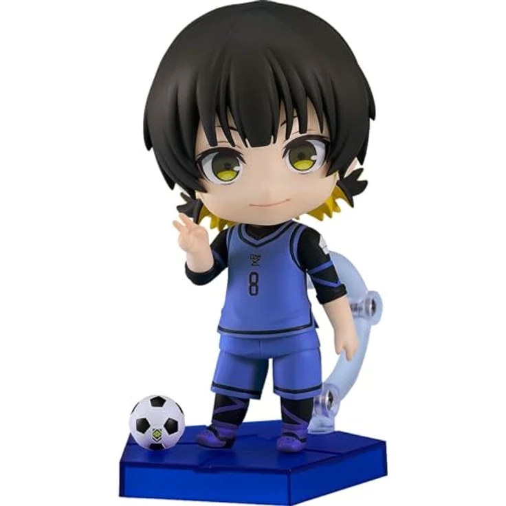 Orange Rouge Blue Lock Nendoroid Actionfigur Bachira Meguru, 10 cm, detailreich, aus Kunststoff, inkl. Fensterbox – Bild 1