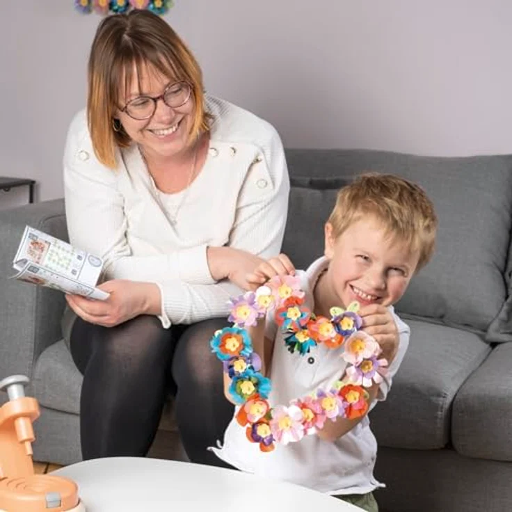 Smoby Crea Flower Deko Set, Kreativset mit Blumenpresse, 200 Zubehörteile, Made in Europe, geeignet für Kinder ab 5 Jahren – Bild 7