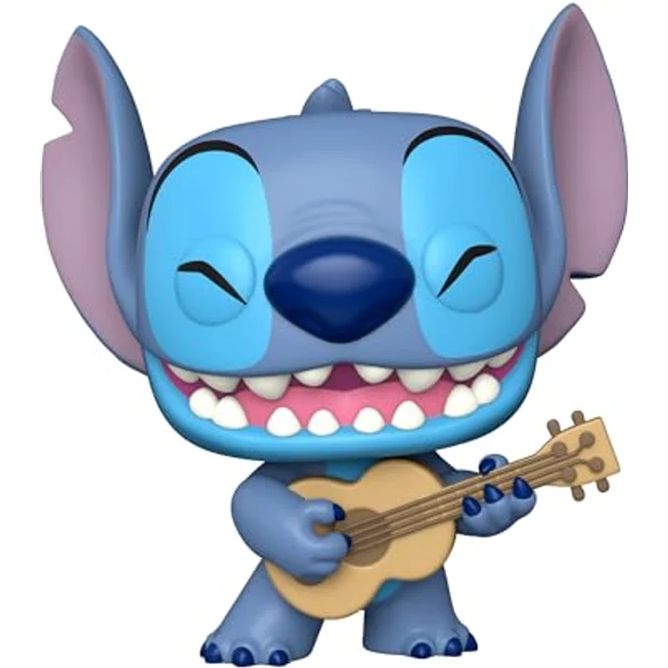 Funko Pop! Jumbo: Stitch - Avec UKELE - LILO ET Stitch - Figur de Vinyle à Collectionner - 25,4 cm Höhe - Premium Vinylmaterial - Perfektes Geschenk für Fans - Sammelfigur für Kinder und Erwachsene - Funko Pop! Jumbo: Stitch - Spielzeug für Film Fans – Bild 2