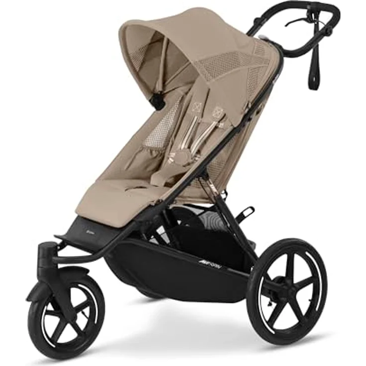 Cybex Gold AVI SPIN Kinderwagen, Ab Geburt bis 4 Jahre, leicht faltbar, City- und All-Terrain, Almond Beige – Bild 1