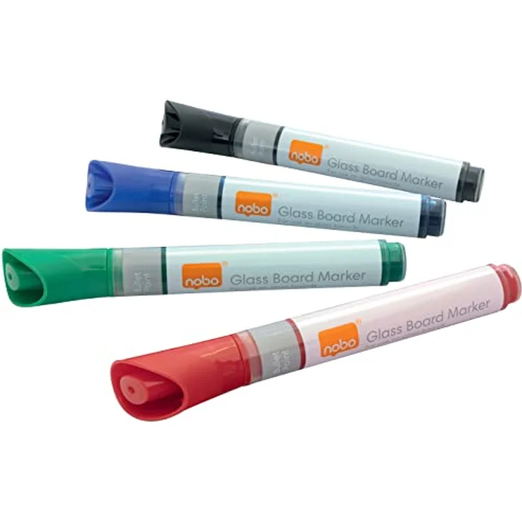 Generic Nobo Glasboardmarker 1905324, 4er Set Filzstifte in 4 Farben – Bild 13