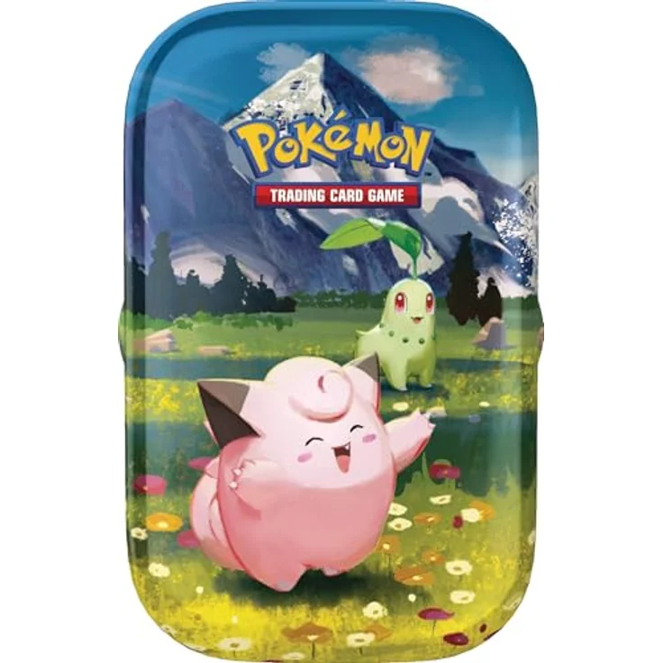 Pokémon Pokémon-Sammelkartenspiel: Mini-Tin-Box Mega-Entwicklung – Erhabene Helden mit 1 Stickerbogen, 1 Pokémon-Bildkarte und 2 Boosterpacks – Bild 2