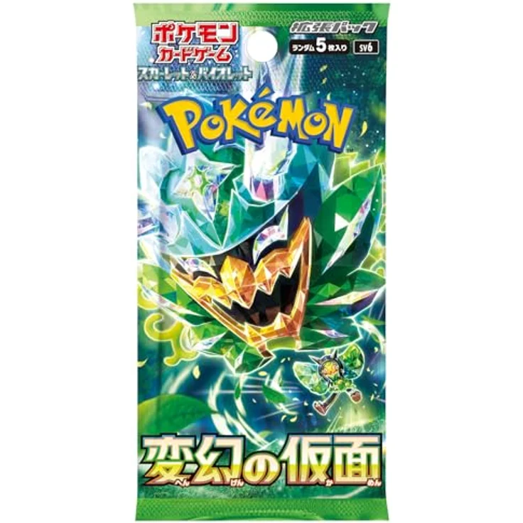 Pokémon Scarlet & Violet Mask of Change (sv6) Booster Display - JPN, 30 Packungen Papier Sammelkarten - 1BOX – Bild 2