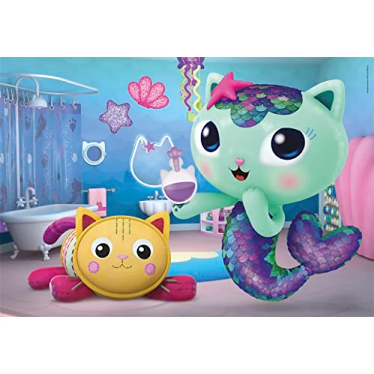Clementoni DreamWorks Gabby's Dollhouse - 3 bunte Puzzles mit 48 Teilen, fördert Feinmotorik und Konzentration, 25289 – Bild 4