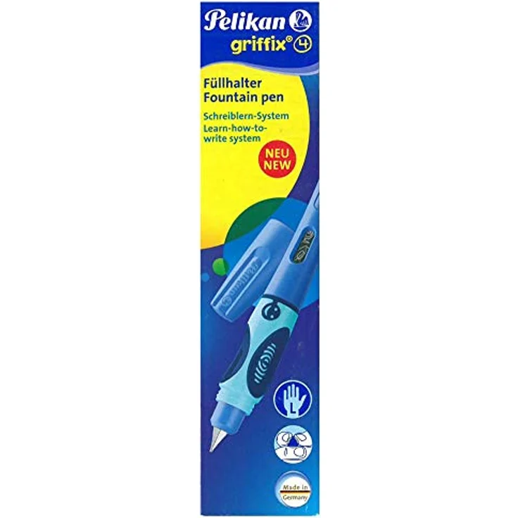 Pelikan 805629 griffix Füllhalter für Linkshänder mit Drehkappe, Bluesea, 1 Stück in Faltschachtel – Bild 1