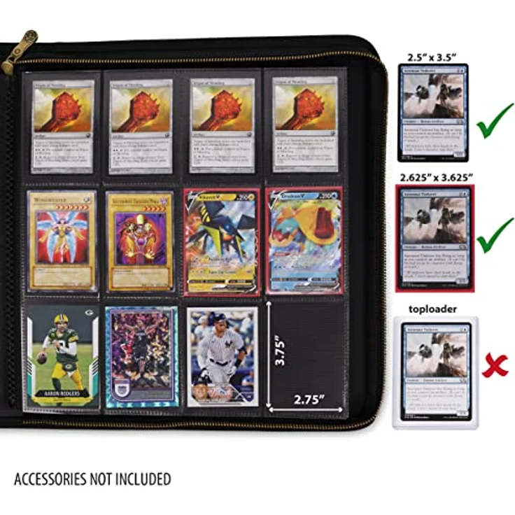 ENHANCE Sammelkarten-Ordneralbum – TCG-Ordner für 624 Karten mit Zubehörtasche und strapazierfähigem Stoff, 34,8 x 33 x 5,1 cm – Bild 5