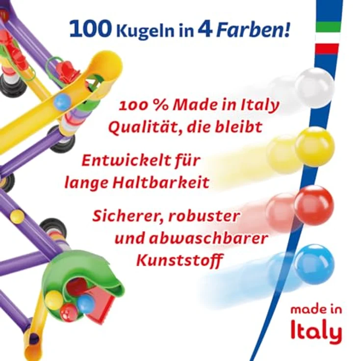 Quercetti - Marbles Refill - d. 14 mm - Murmel Ersatzpackung – Bild 4