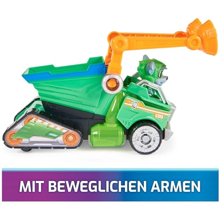 Spin Master PAW Patrol: Der Mighty Kinofilm Rocky Superhelden-Basis-Fahrzeug mit Mülltransporter, Licht- und Geräuscheffekten, Spielzeug für Kinder ab 3 Jahren – Bild 5