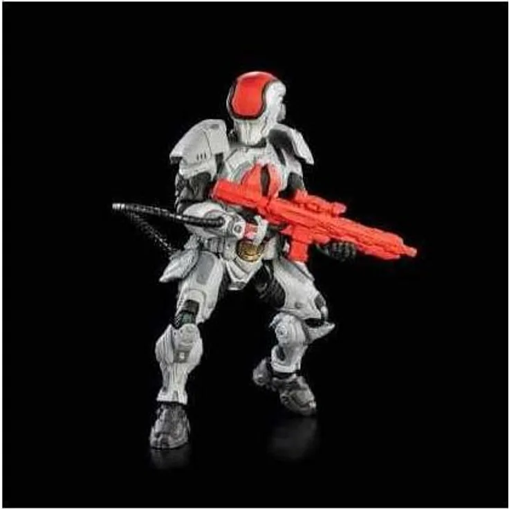 Four Horsemen Toy Design Cosmic Legions: Outpost Zaxxius Actionfigur T.U.5.C.C. Phantom Trooper, detailreiche Gestaltung mit vielseitigem Zubehör, 282 mm hoch