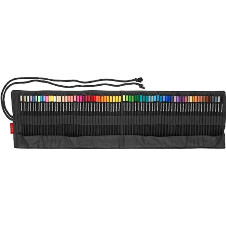 Faber-Castell 116418 Buntstifte Set, 72 Black Edition mit Metallic- und Neonfarben, ergonomisches Design, inklusive Stifterolle – Bild 3