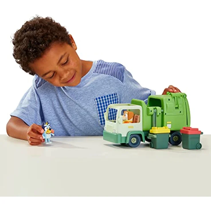 Blueys Müllwagen-Spielset mit beweglichen Figuren (6,3 cm) – Bild 5
