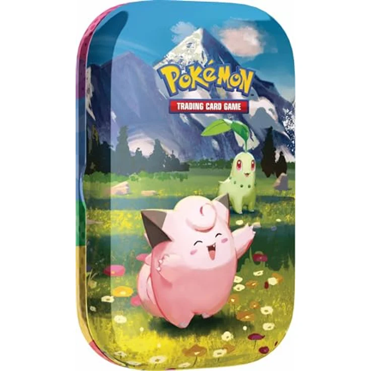 Pokémon Pokémon-Sammelkartenspiel: Mini-Tin-Box Mega-Entwicklung – Erhabene Helden mit 1 Stickerbogen, 1 Pokémon-Bildkarte und 2 Boosterpacks – Bild 1