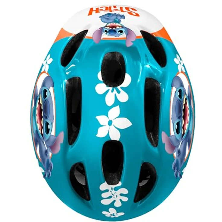 Stamp Unisex-Youth Combo Stitch (Casque + Genouillères & Coudières), Blau/Weiß, S – Bild 3