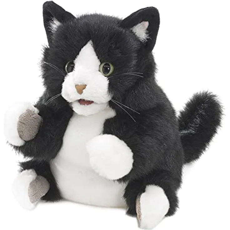 Folkmanis Handpuppe Tuxedo Kätzchen/Tuxedo Kitten