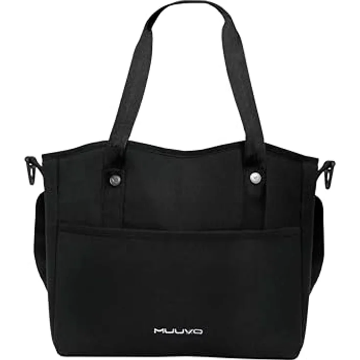 Muuvo Slick 2.0, Multifunktionaler 2-in-1 Kinderwagen mit großen Gelrädern, Federung und 3D-Airflow-Belüftung, Farbe: Schwarz (Klassisch) – Bild 5