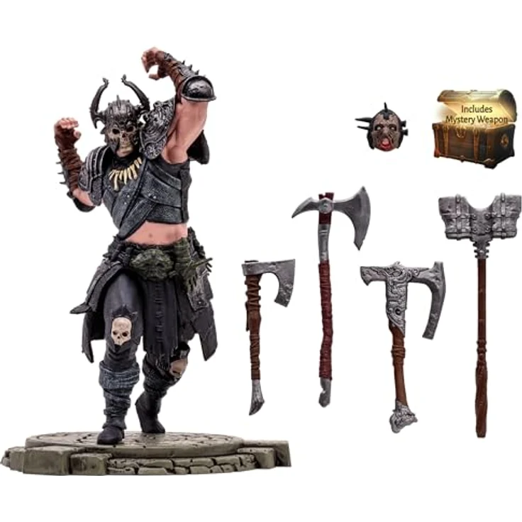McFarlane Toys Actionfigur Diablo 4, 18 cm, Mit Zubehör, Sammelkarte und Base, detailreich und beweglich – Bild 6