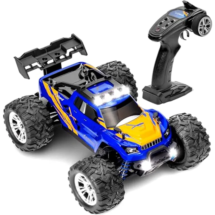 Overmax X-Shard RC Monster Truck 4x4 1:16, LED-Beleuchtung, Metallantrieb, IPX4, 30 km/h, RTR Offroad Auto