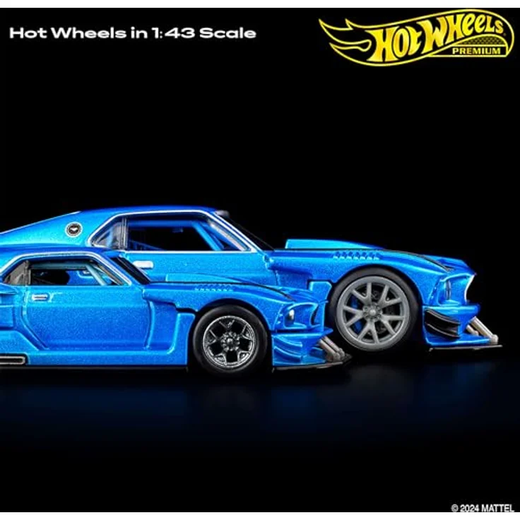 Hot Wheels Premium Ford Mustang, 1:43 Modellfahrzeug mit Real-Riders-Reifen, Metall/Metall-Karosserie und -Fahrgestell, HWT04 für erwachsene Sammler – Bild 3