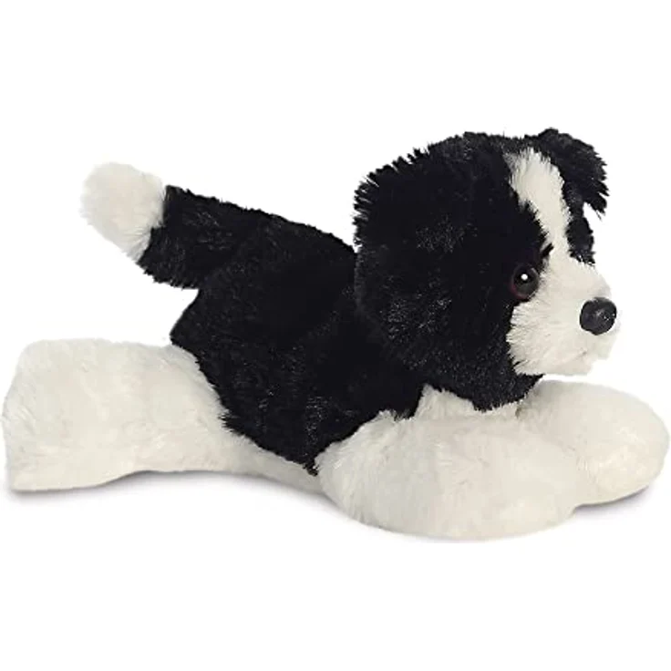 Aurora, 31717, Mini Flopsie Cami Border Collie, 20cm, Plüschtier, schwarz/weiß – Bild 2