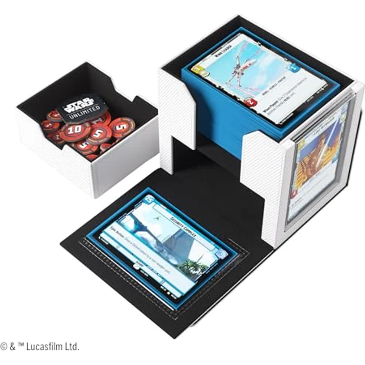 Gamegenic Star Wars: Unlimited Deck Pod (White/Black) - Aufbewahrungsbox für bis zu 60 doppelt gesleevte Karten – Bild 5