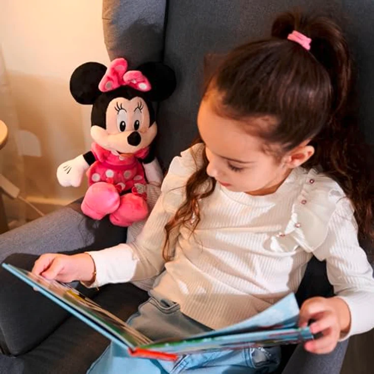 Simba Disney Minnie Clubhouse Plüschfigur, 25cm, für Kinder ab den ersten Lebensmonaten geeignet, weich und anschmiegsam – Bild 5