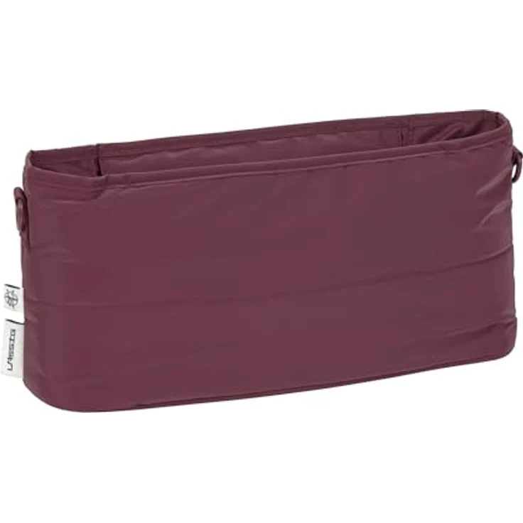 LÄSSIG Baby Kinderwagenorganizer Deep Red, praktischer Buggy Organizer mit Reißverschluss und Befestigungshaken für sicheren Zugriff auf Snacks und Getränke – Bild 1