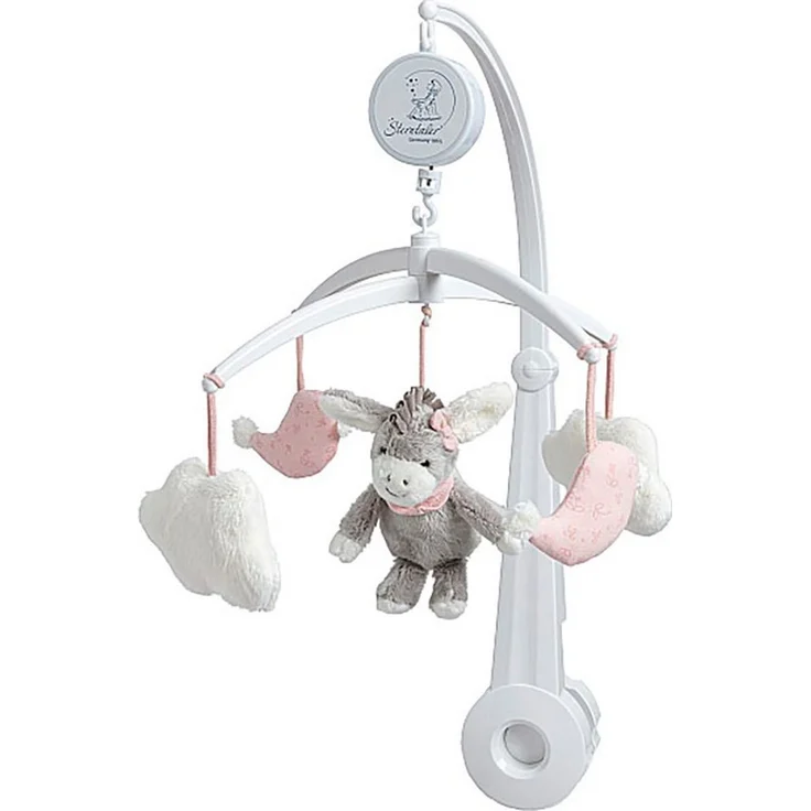 Sterntaler® Mobile Emmi Girl, Baby-Mobile mit flauschigen Wolken und Melodie "You are my sunshine" – Bild 1
