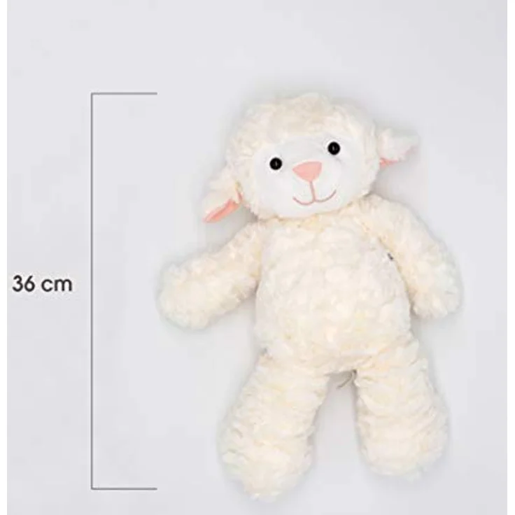 Mollis Kuscheltier - Kuschelschaf - 36 cm - Plüschtier-Schaf - Kinder-Kuscheltier - weiches Stofftier für Kinder und Babys - Flauschiges Schaf für lange Kuschelstunden - Langlebig und pflegeleicht - Einzigartiges Design - Sichere Handhabung - Perfekte Geschenkidee – Bild 4