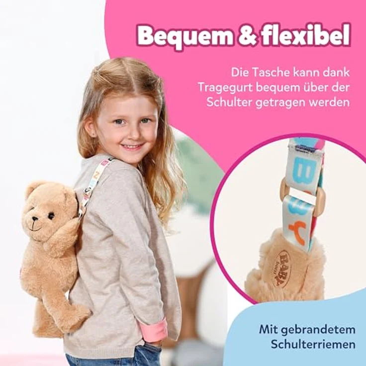 Baby Born Puppenkleidung Bär, Bärentasche – Bild 5
