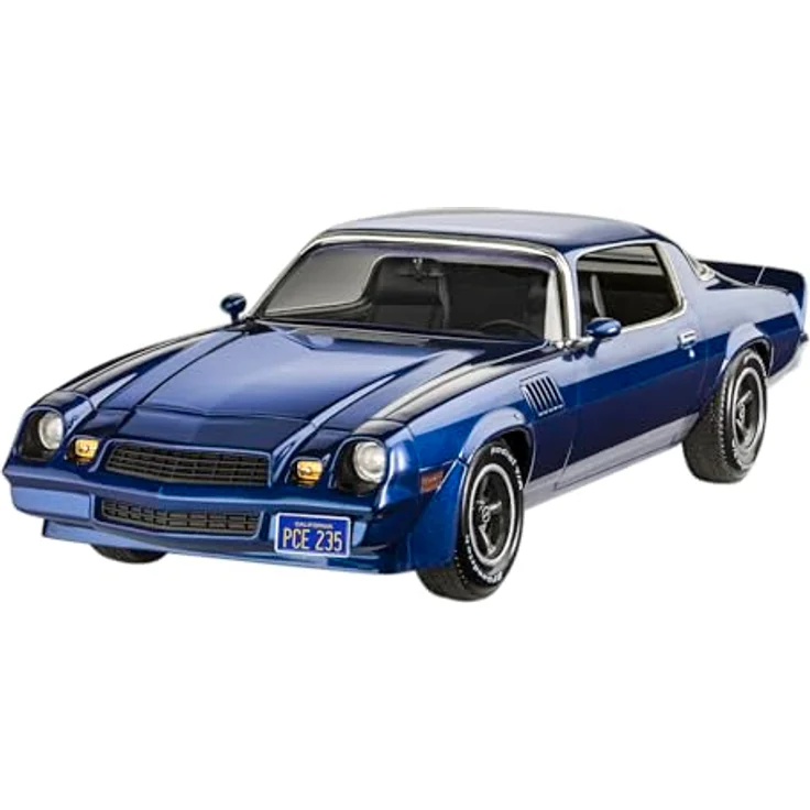 Revell Stranger Things Chevy Camaro Z/28, Modellfahrzeug im Maßstab 1:24 mit detailliertem mehrteiligen Motor und authentischen Abziehbildern – Bild 4