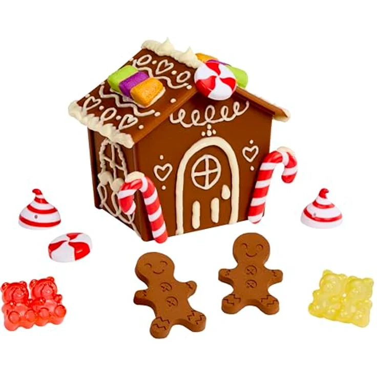 Little Tikes Creative Chefs Gingerbread House Set, Rollenspiel-Backset mit 22 realistischen Utensilien und Make-It Mix für Kinder ab 3 Jahren, nicht essbar – Bild 2