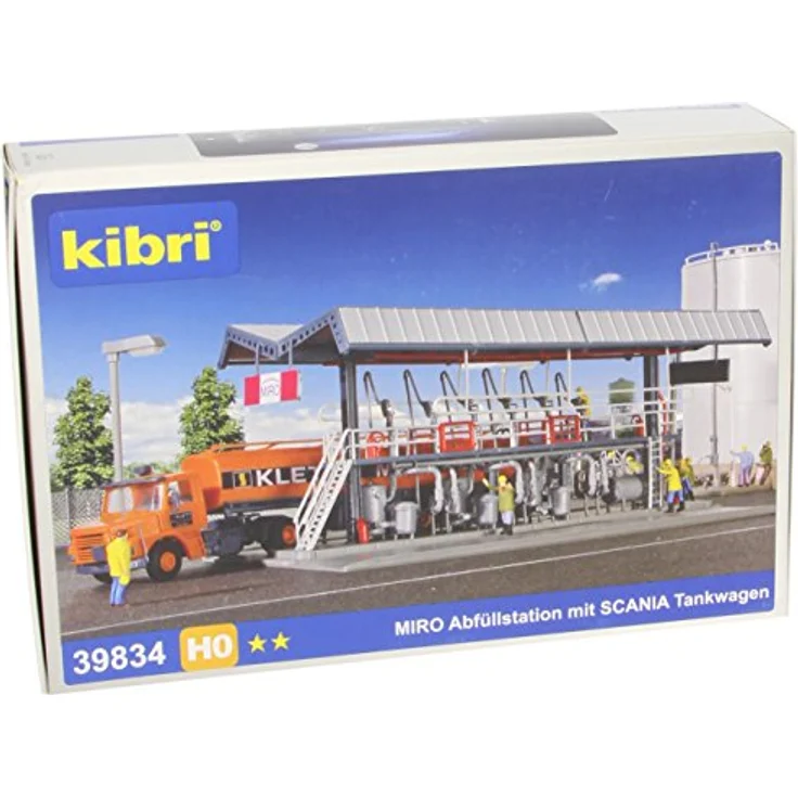 Kibri 39834 - H0 Miro Abfüllstation mit Scania Tankwagen – Bild 1