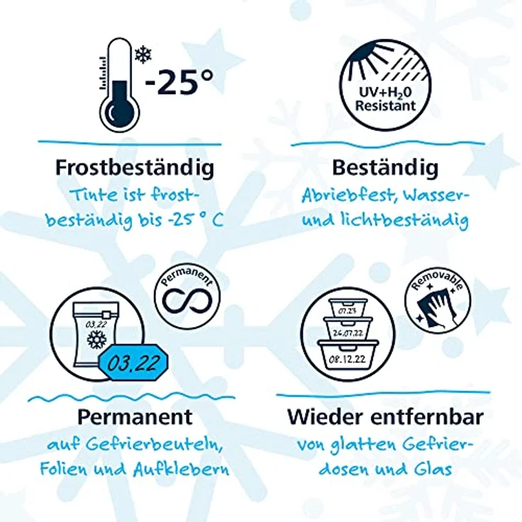 Schneider Maxx 242 Tiefkühlmarker, schwarz, 1 mm Strichbreite, frostbeständig bis -25 Grad - Preisvergleich – Bild 4